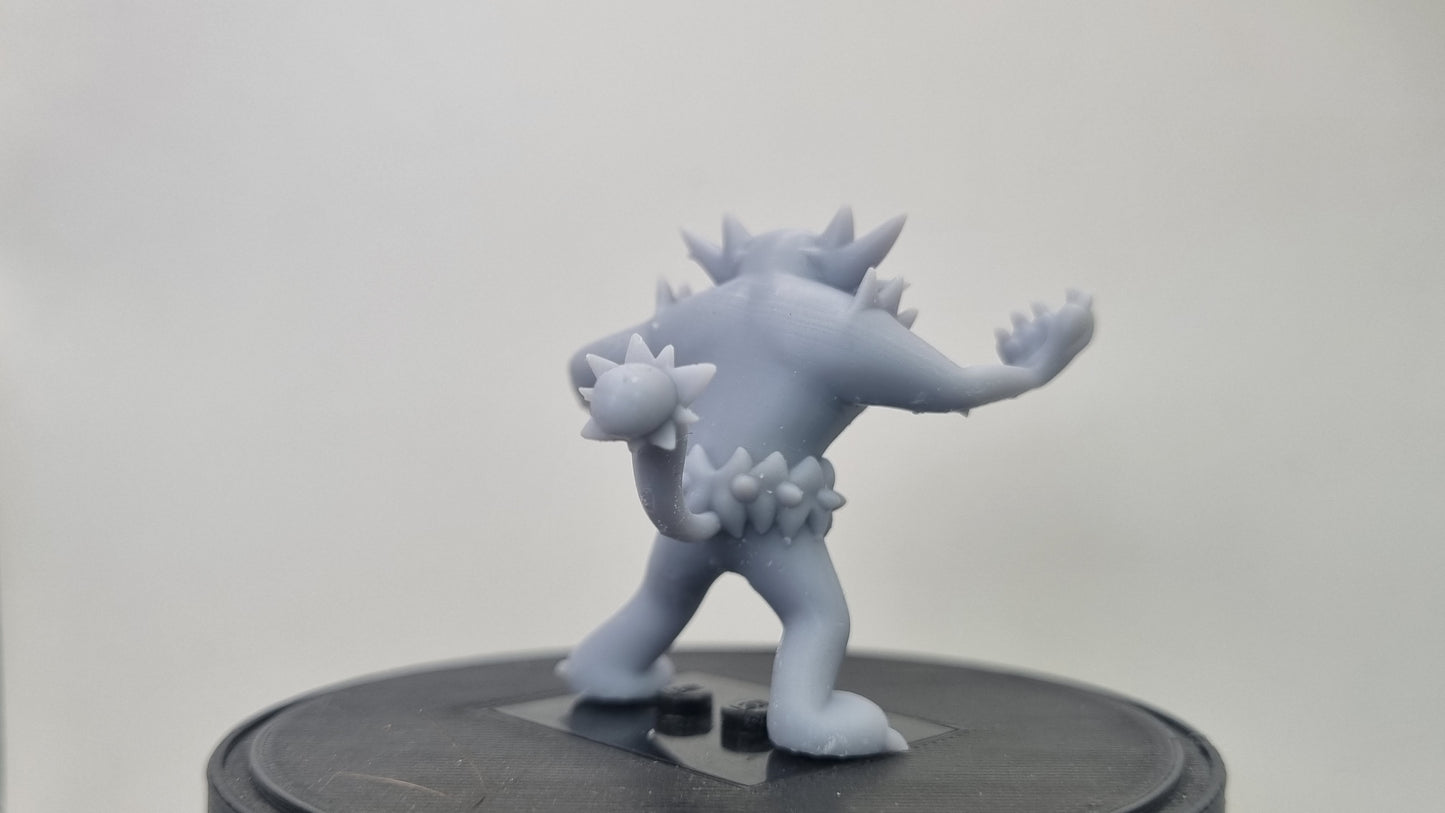 Building toy custom 3D printed animal to catch standing flaming cat!