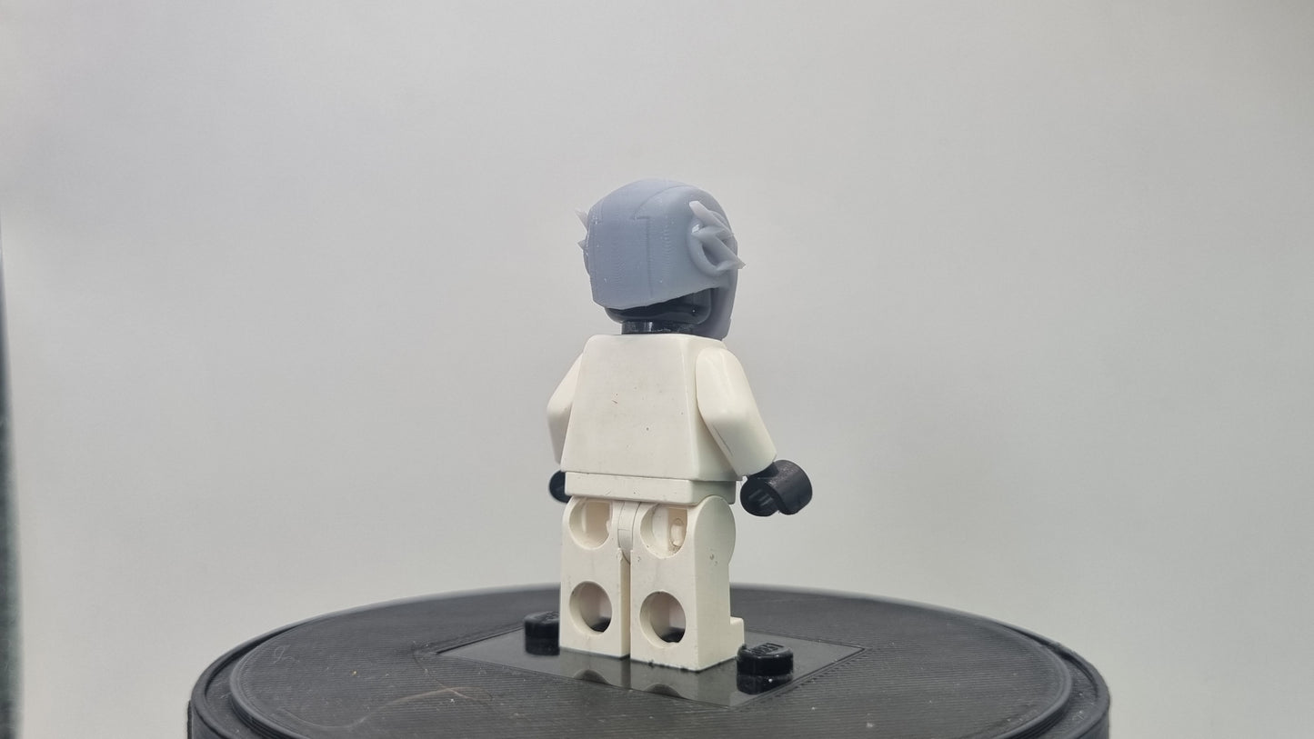 Building toy custom 3D printed super hero back wards fast runner mask!