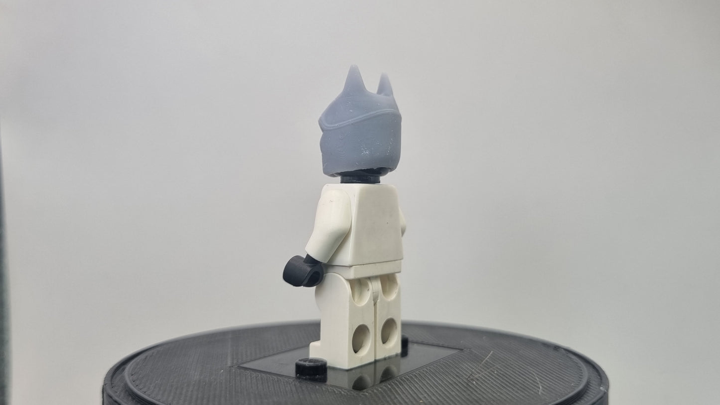 Building toy custom 3D printed super hero bat like helmet with angry look!