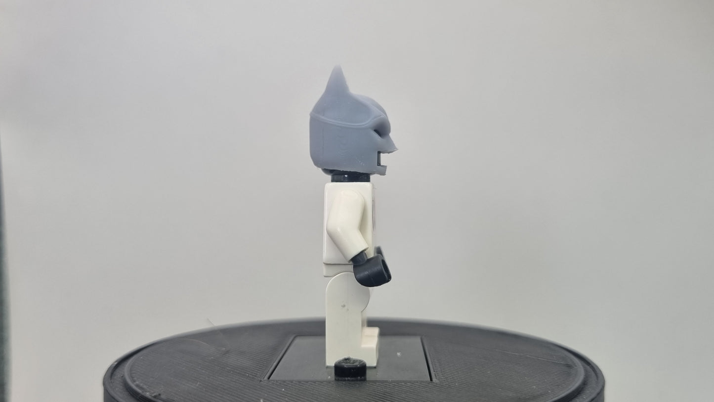 Building toy custom 3D printed super hero bat like helmet with angry look!