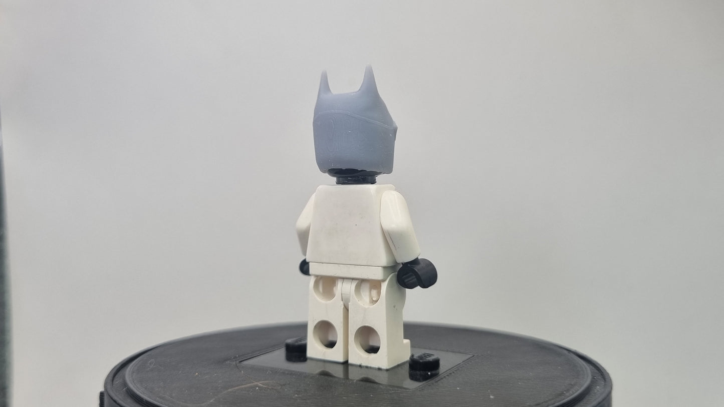 Building toy custom 3D printed super hero frog eye bat helmet!
