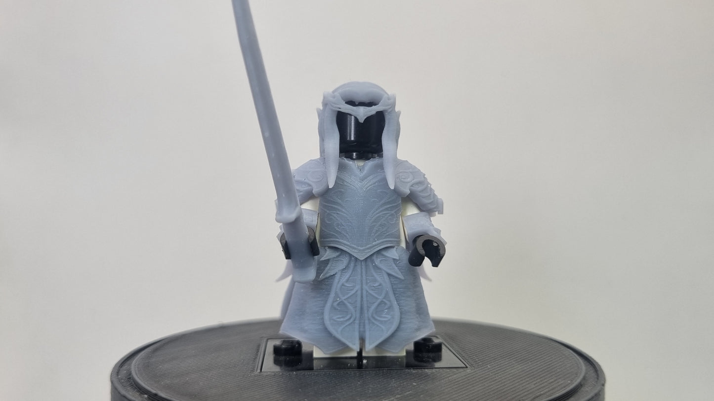 Building toy custom 3D printed warrior of the ring elve!