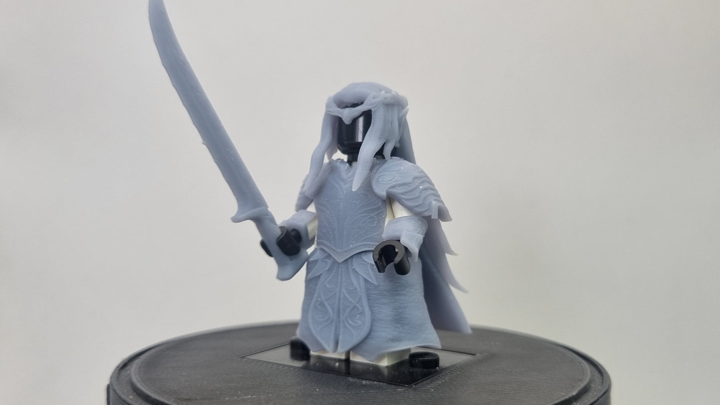 Building toy custom 3D printed warrior of the ring elve!