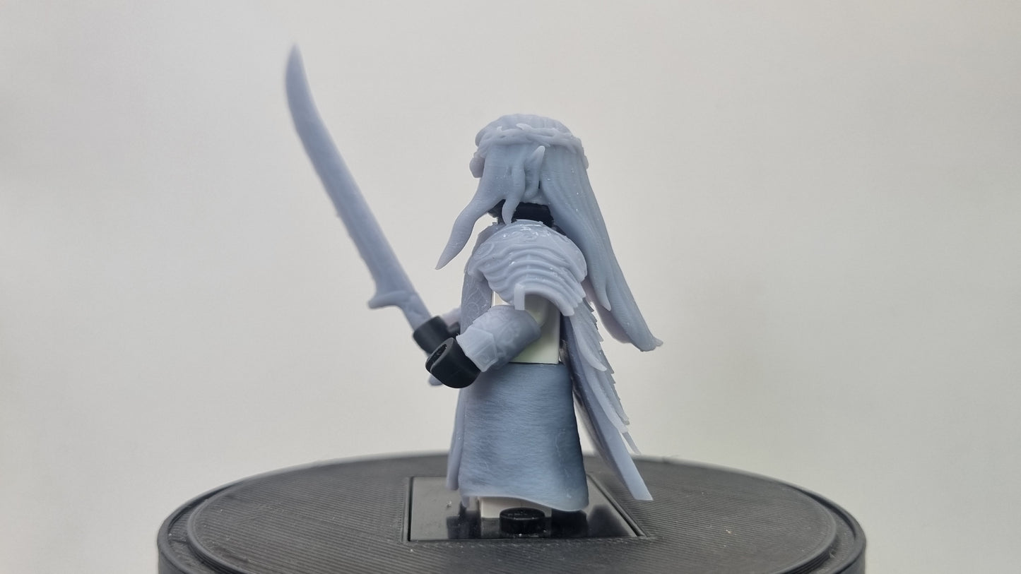 Building toy custom 3D printed warrior of the ring elve!