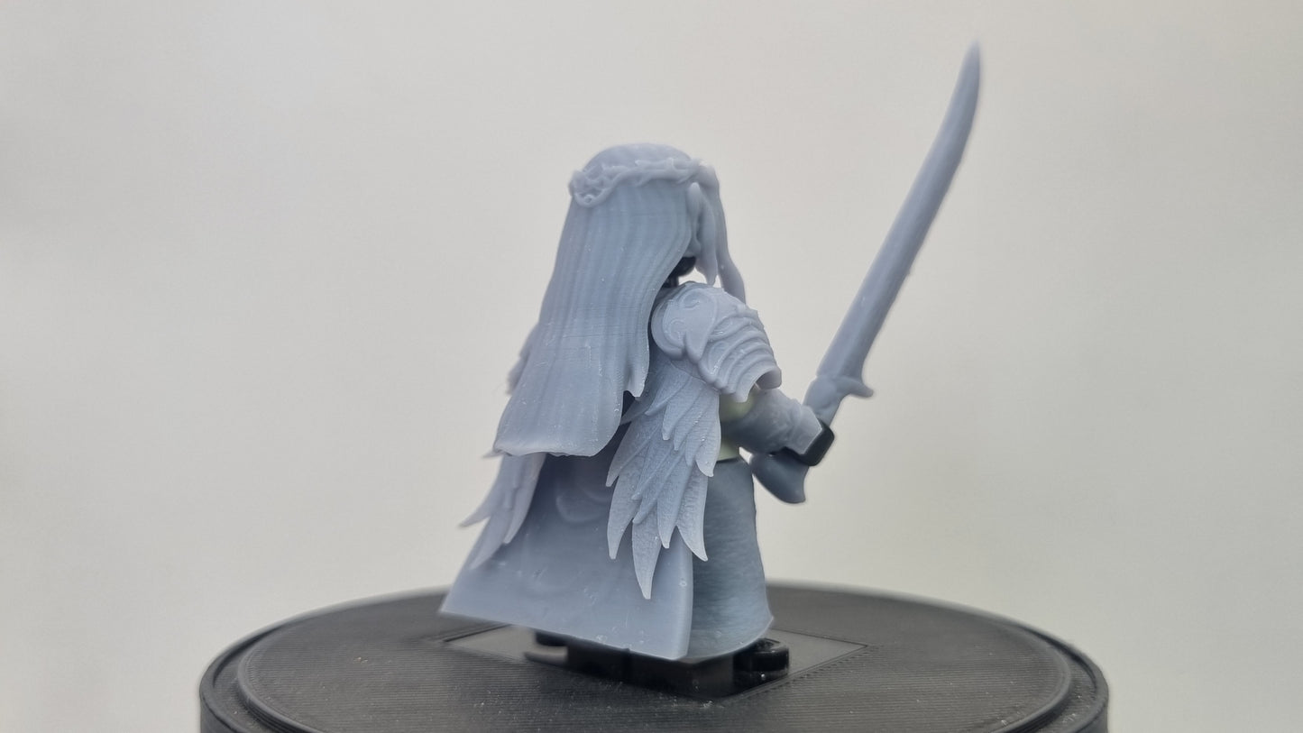 Building toy custom 3D printed warrior of the ring elve!