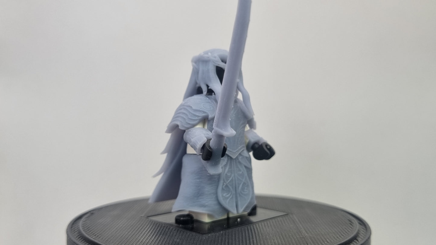 Building toy custom 3D printed warrior of the ring elve!