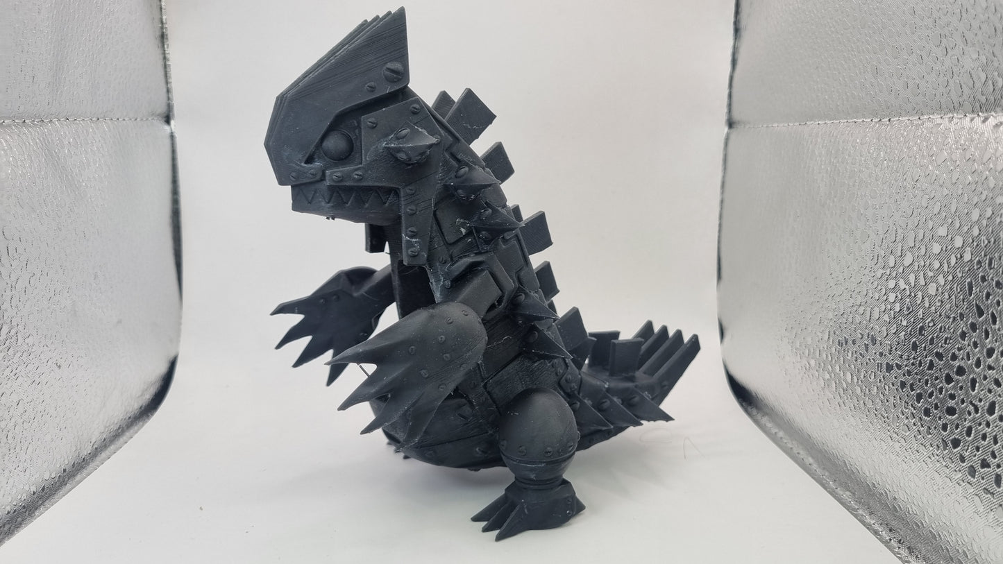 Building toy custom 3D printed animals to catch giant robot walker!