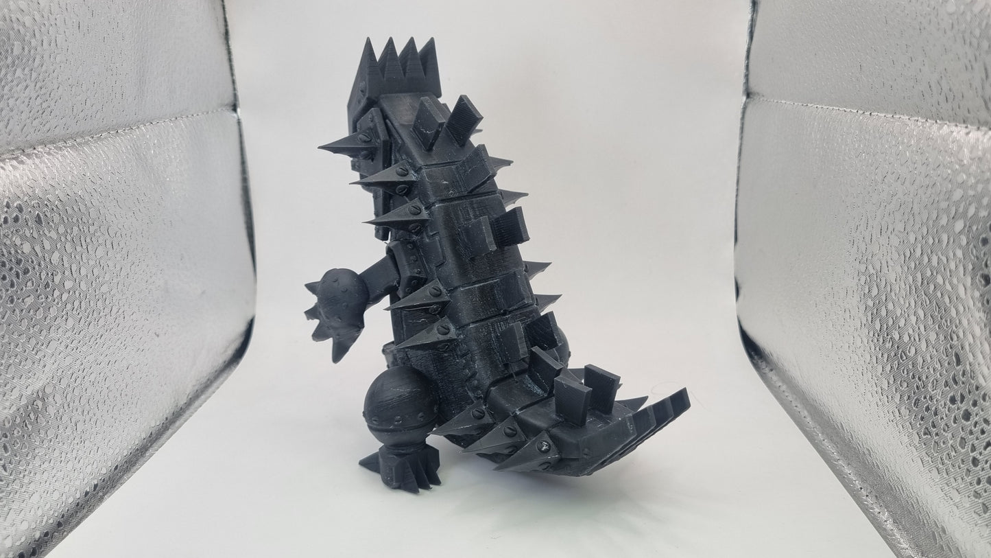 Building toy custom 3D printed animals to catch giant robot walker!