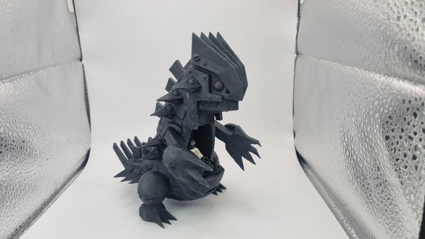 Building toy custom 3D printed animals to catch giant robot walker!