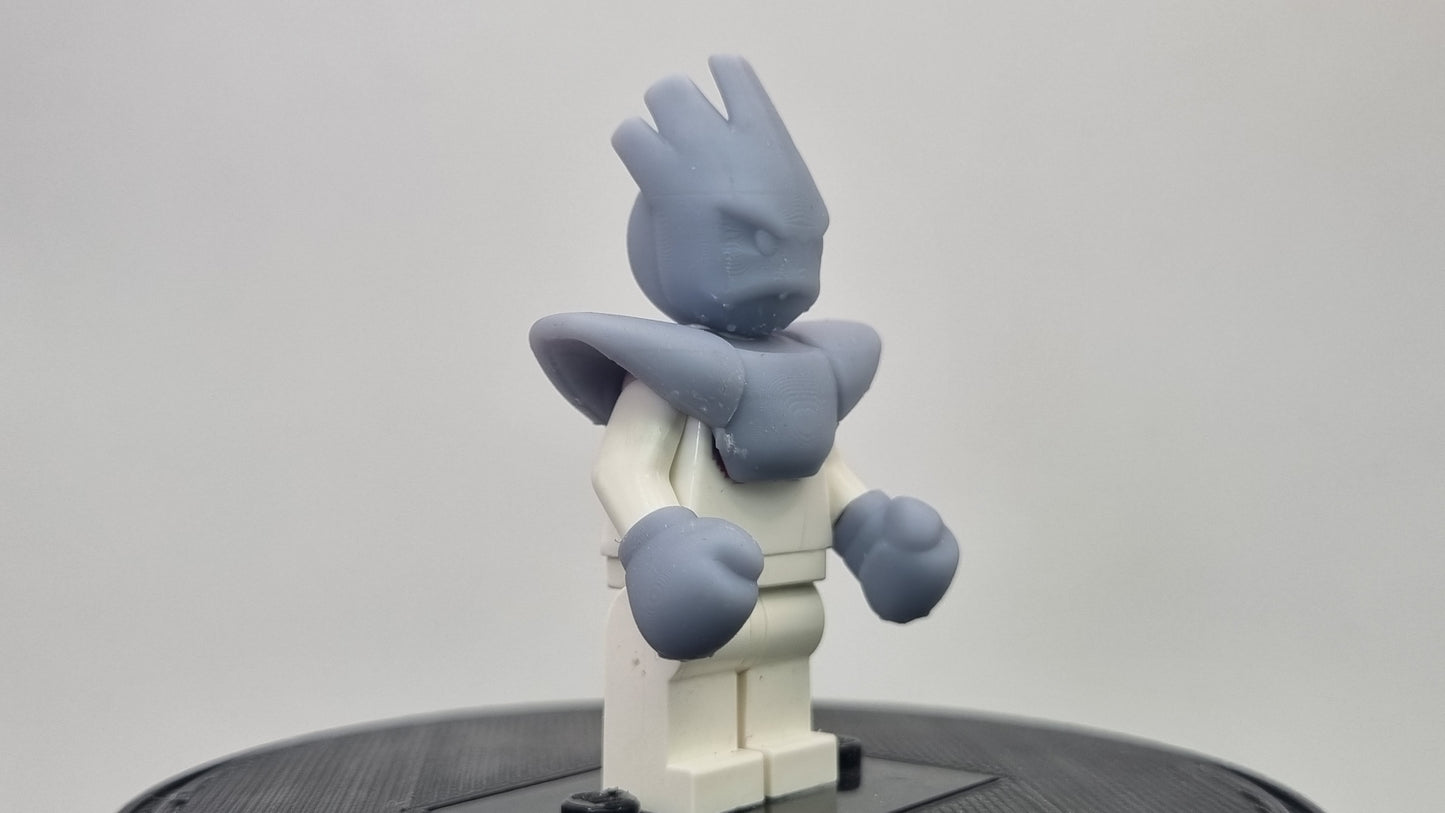 Building toy custom 3D printed animal to catch that's ready to fight!