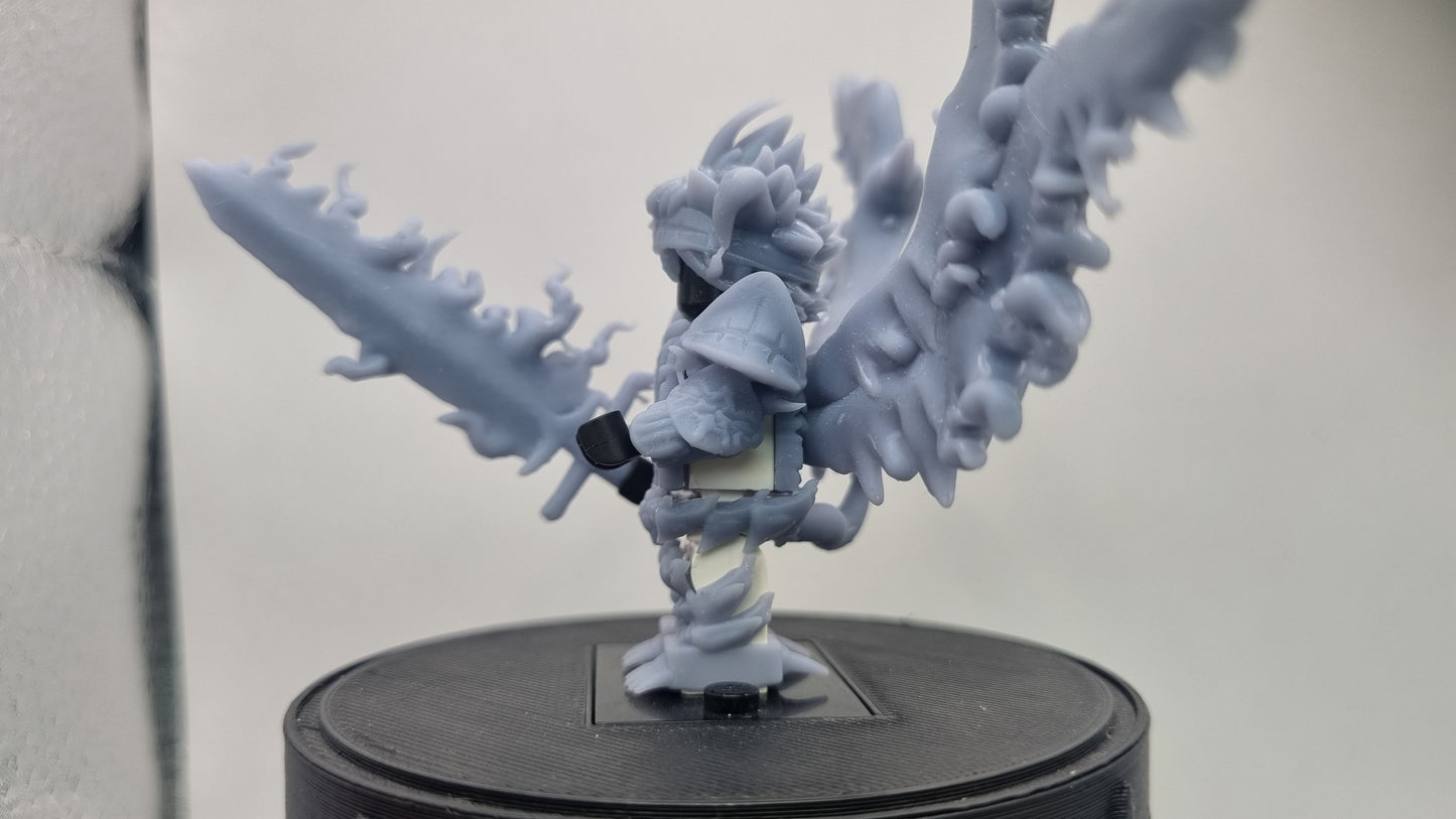 Building toy custom 3D printed animal to catch with medium plant on his back!