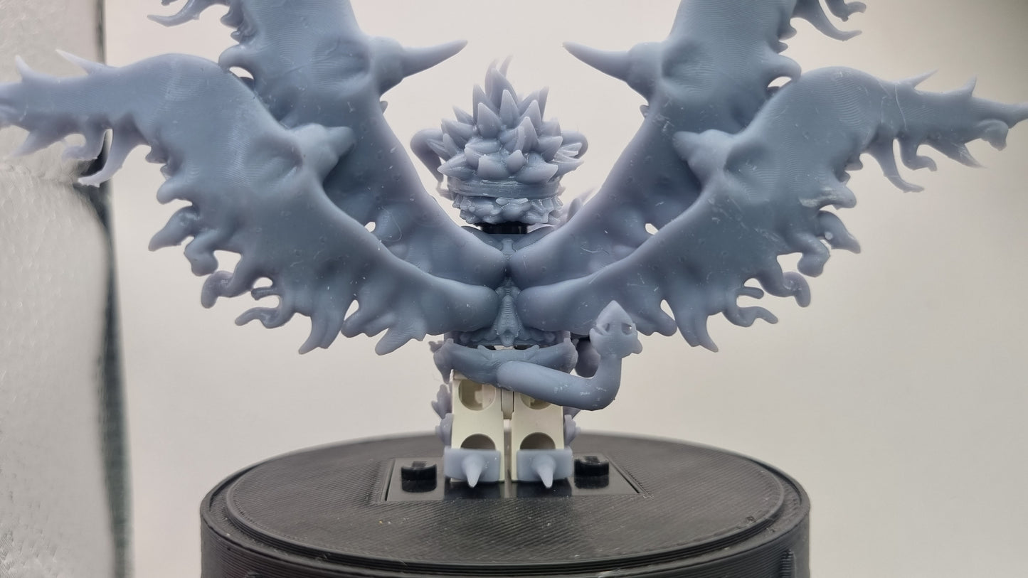 Building toy custom 3D printed animal to catch with medium plant on his back!