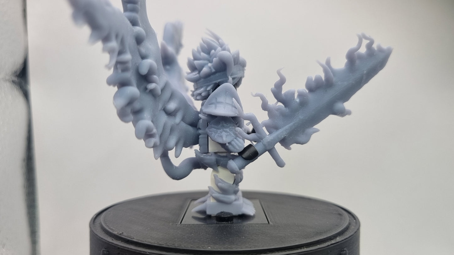 Building toy custom 3D printed animal to catch with medium plant on his back!