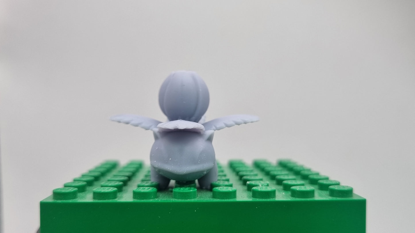 Building toy custom 3D printed animal to catch with medium plant on his back!