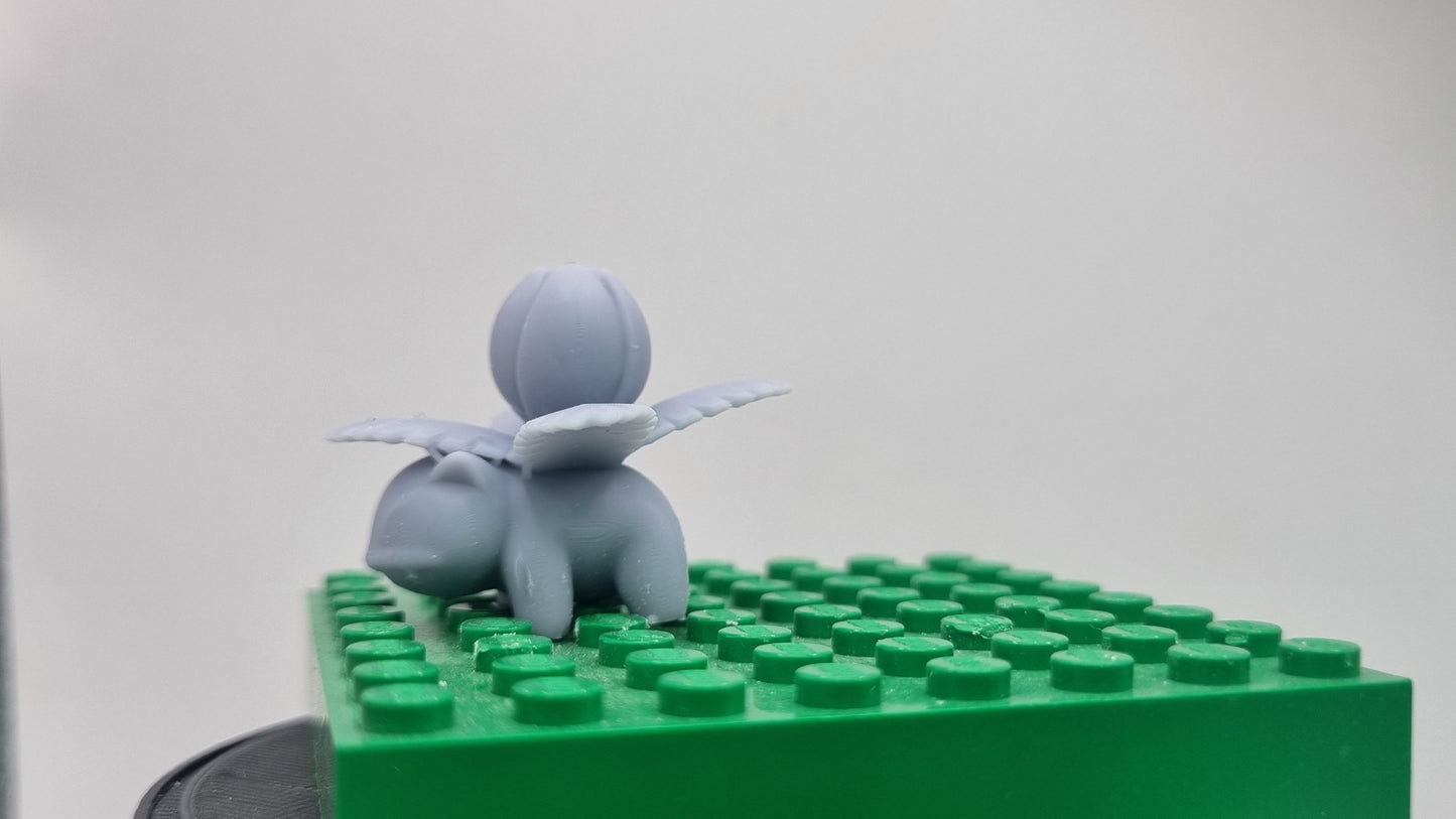 Building toy custom 3D printed animal to catch with medium plant on his back!