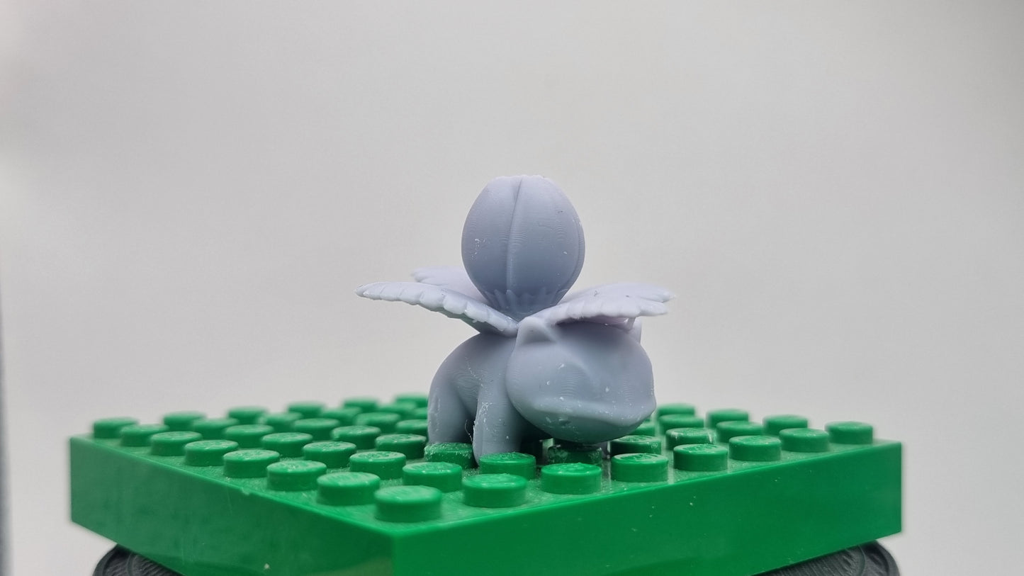 Building toy custom 3D printed animal to catch with medium plant on his back!