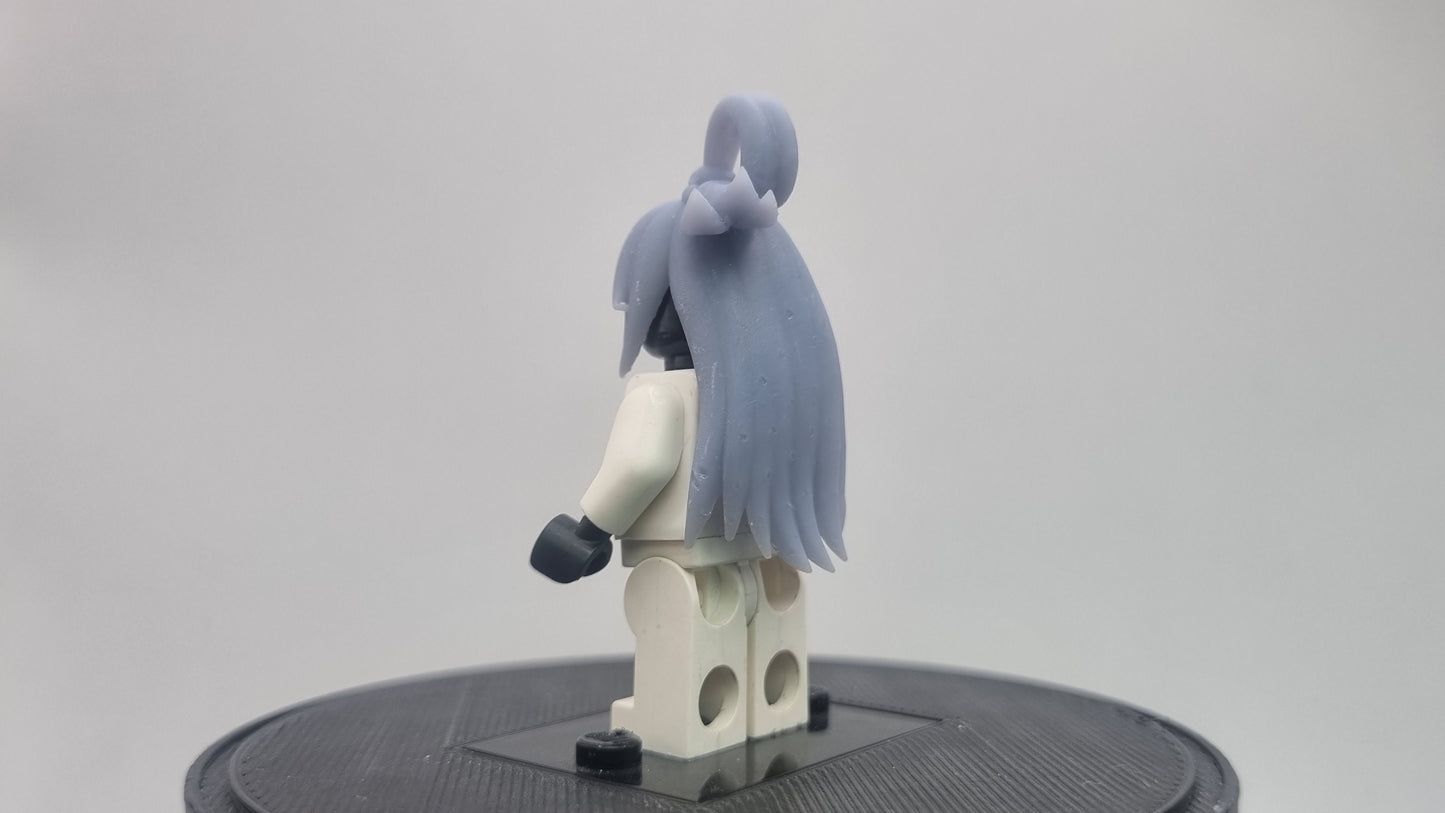 Building toy custom 3D printed wizard crew hair with knot!