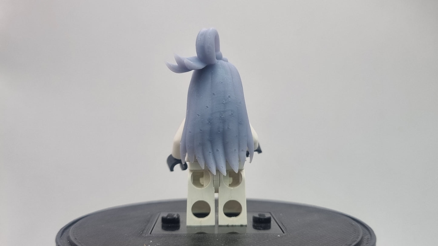 Building toy custom 3D printed wizard crew hair with knot!
