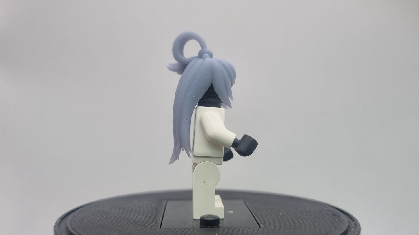 Building toy custom 3D printed wizard crew hair with knot!