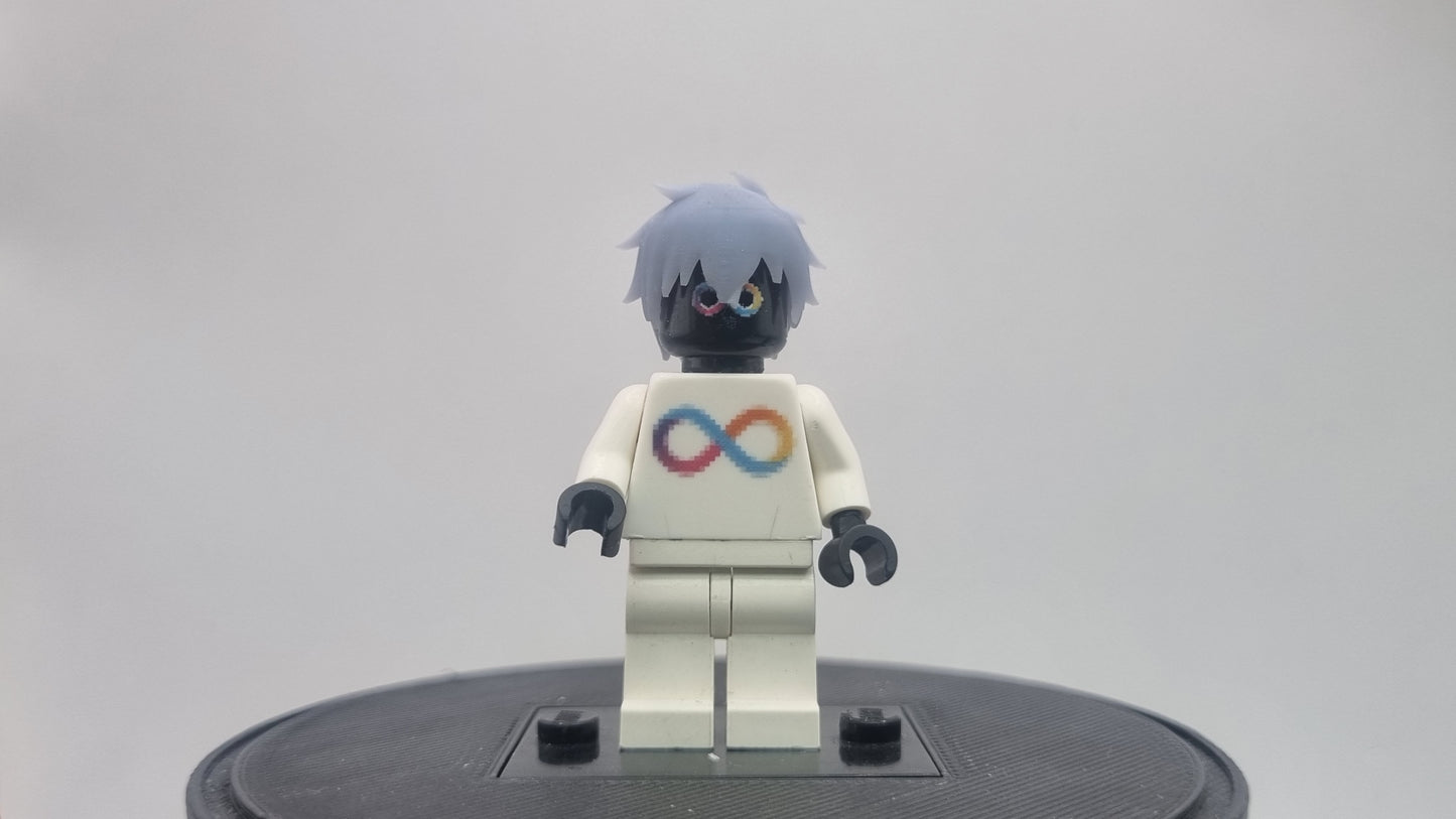 Building toy custom 3D printed wizard crew short haired hair!