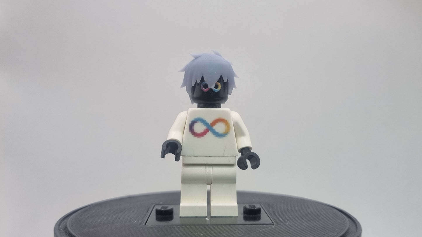 Building toy custom 3D printed wizard crew short haired hair!