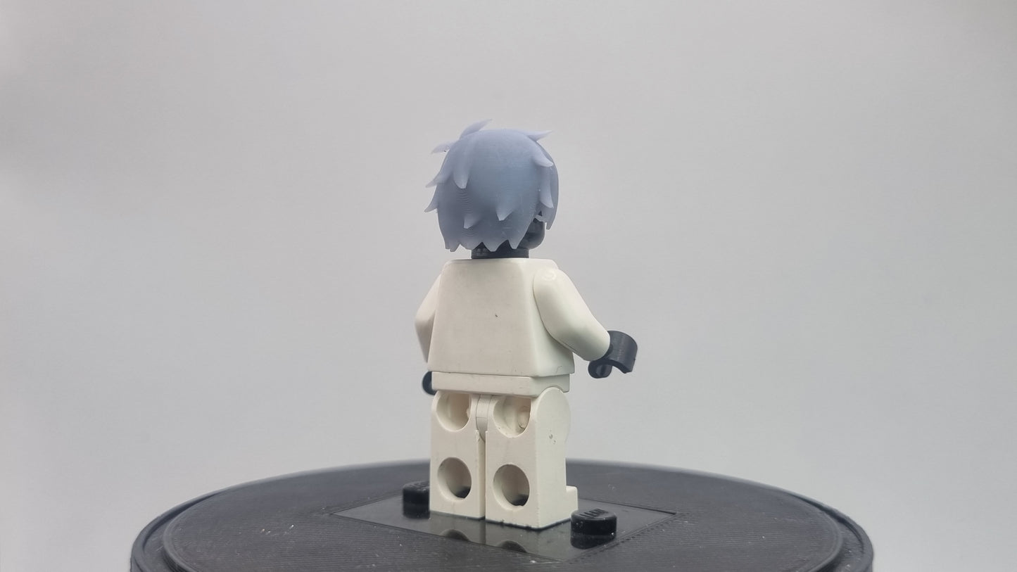 Building toy custom 3D printed wizard crew short haired hair!