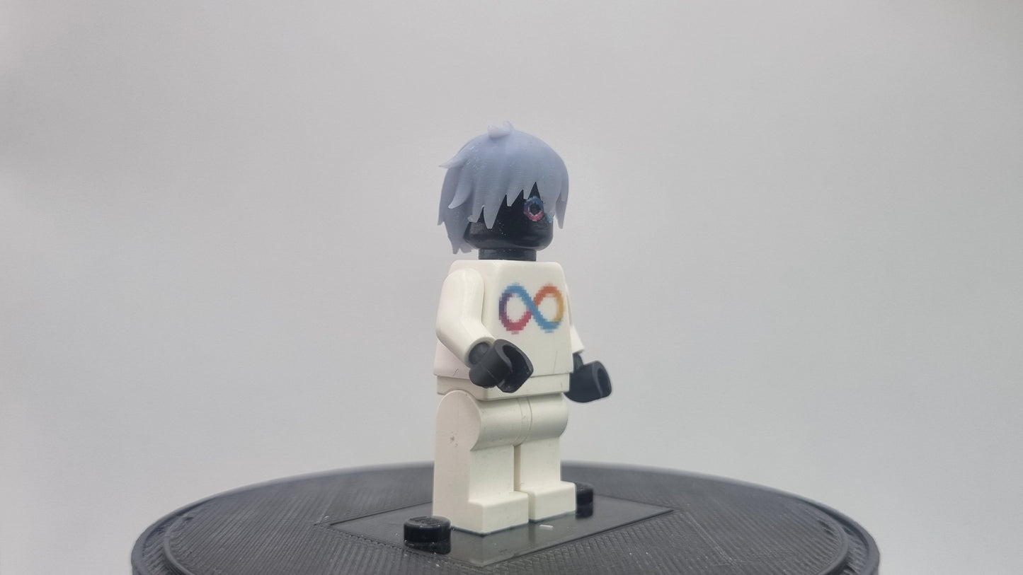 Building toy custom 3D printed wizard crew short haired hair!