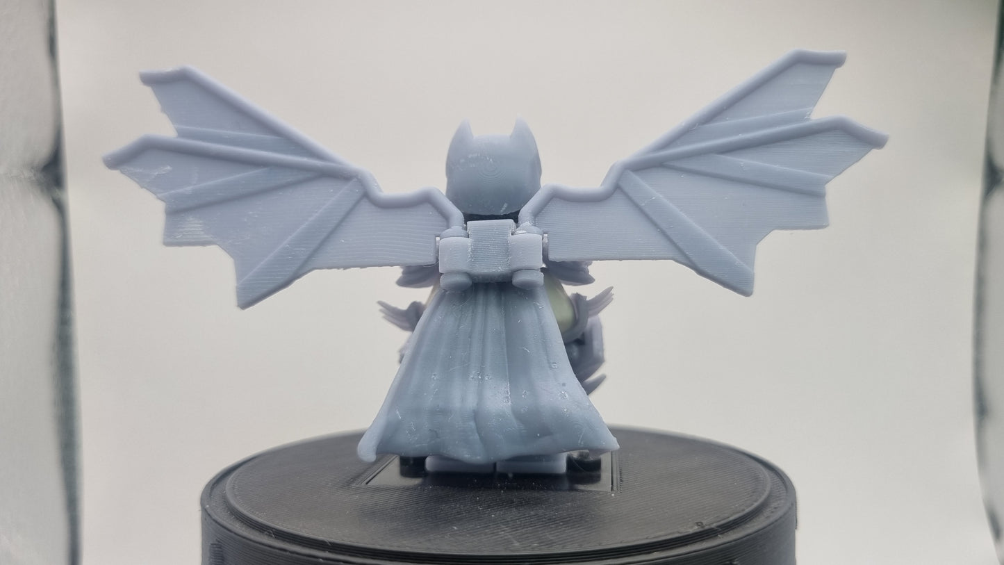 Building toy custom 3D printed super hero bat with wings warmor set!