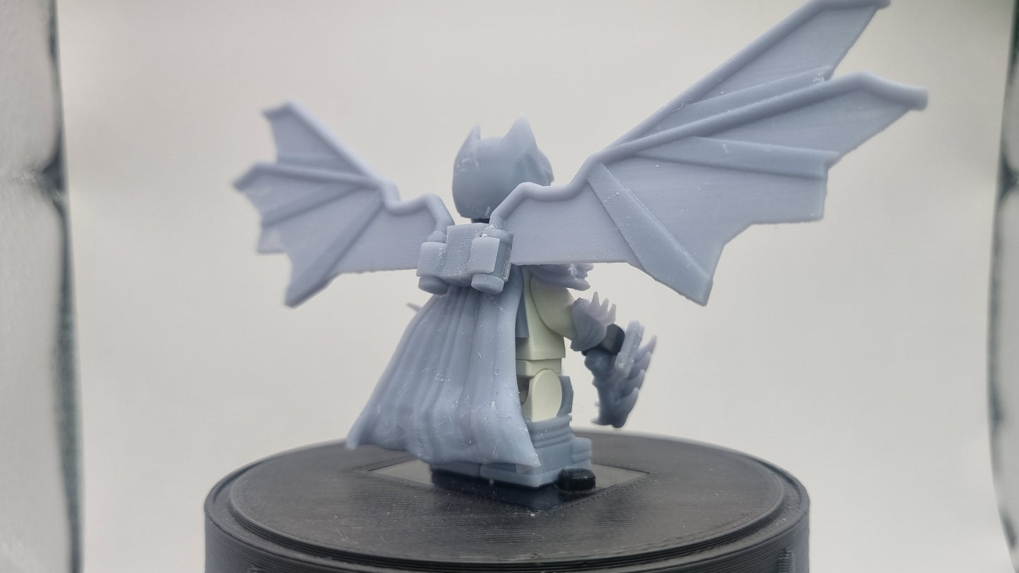 Building toy custom 3D printed super hero bat with wings warmor set!