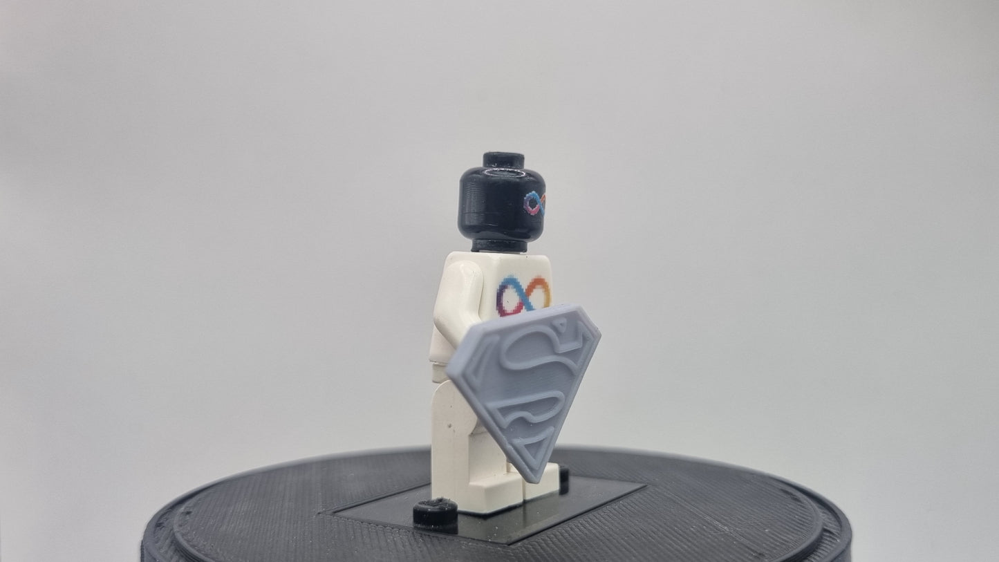 Building toy custom 3D printed super hero S hero shield!