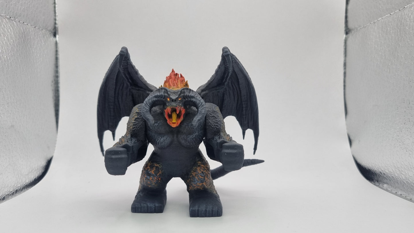 Building toy custom 3D printed fight for the rings keeper of the gate painted!