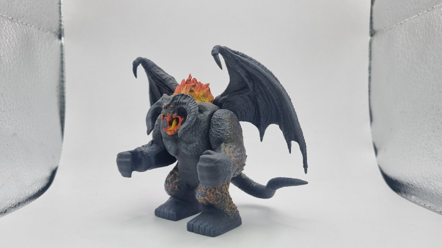 Building toy custom 3D printed fight for the rings keeper of the gate painted!