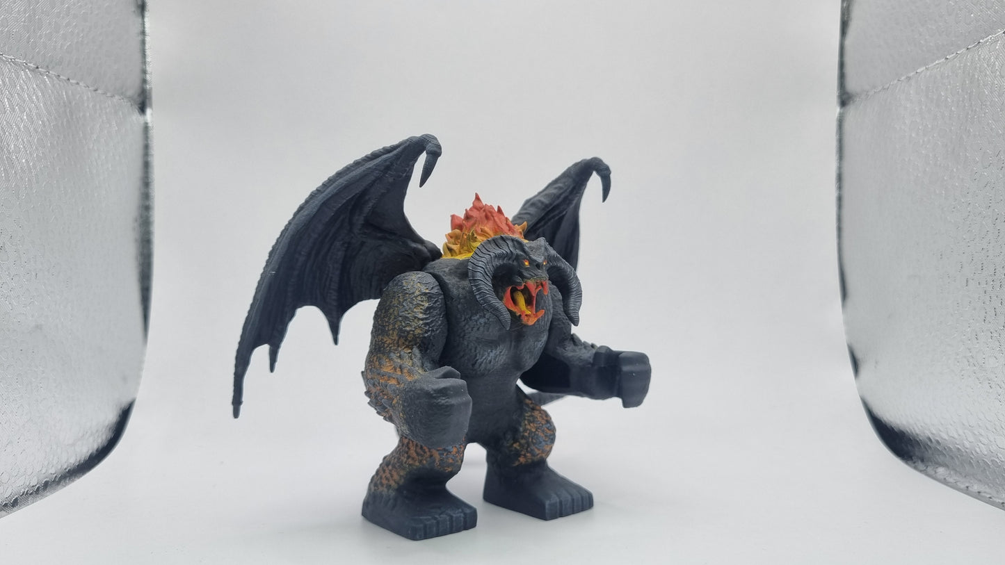 Building toy custom 3D printed fight for the rings keeper of the gate painted!