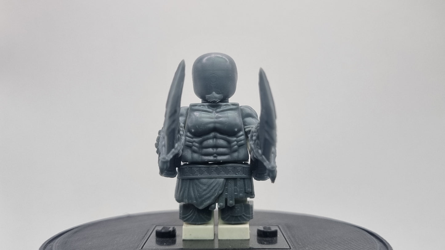 Building toy custom 3D printed angry god killer armor set!