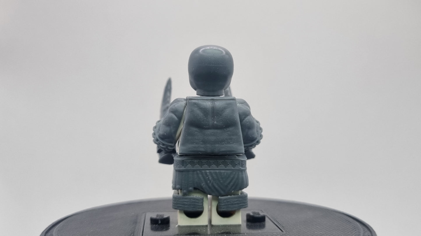 Building toy custom 3D printed angry god killer armor set!