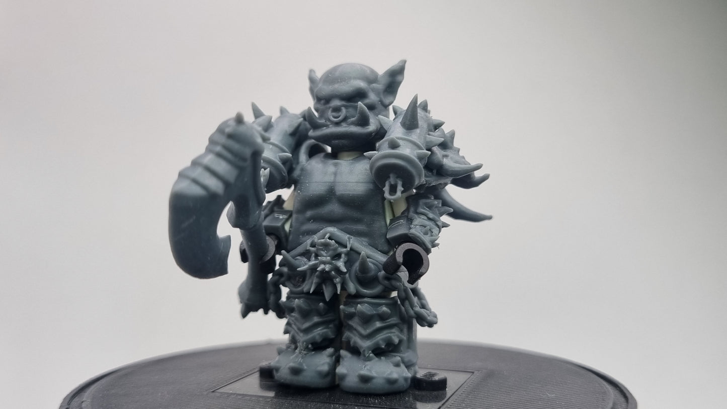 Building toy custom 3D printed wow troll! Printed in 12k high resolution resin!
