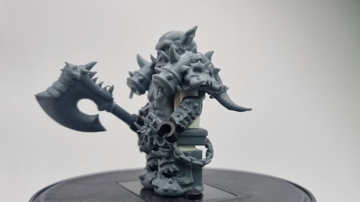 Building toy custom 3D printed wow troll! Printed in 12k high resolution resin!