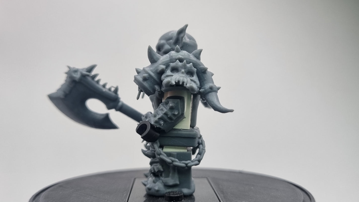 Building toy custom 3D printed wow troll! Printed in 12k high resolution resin!