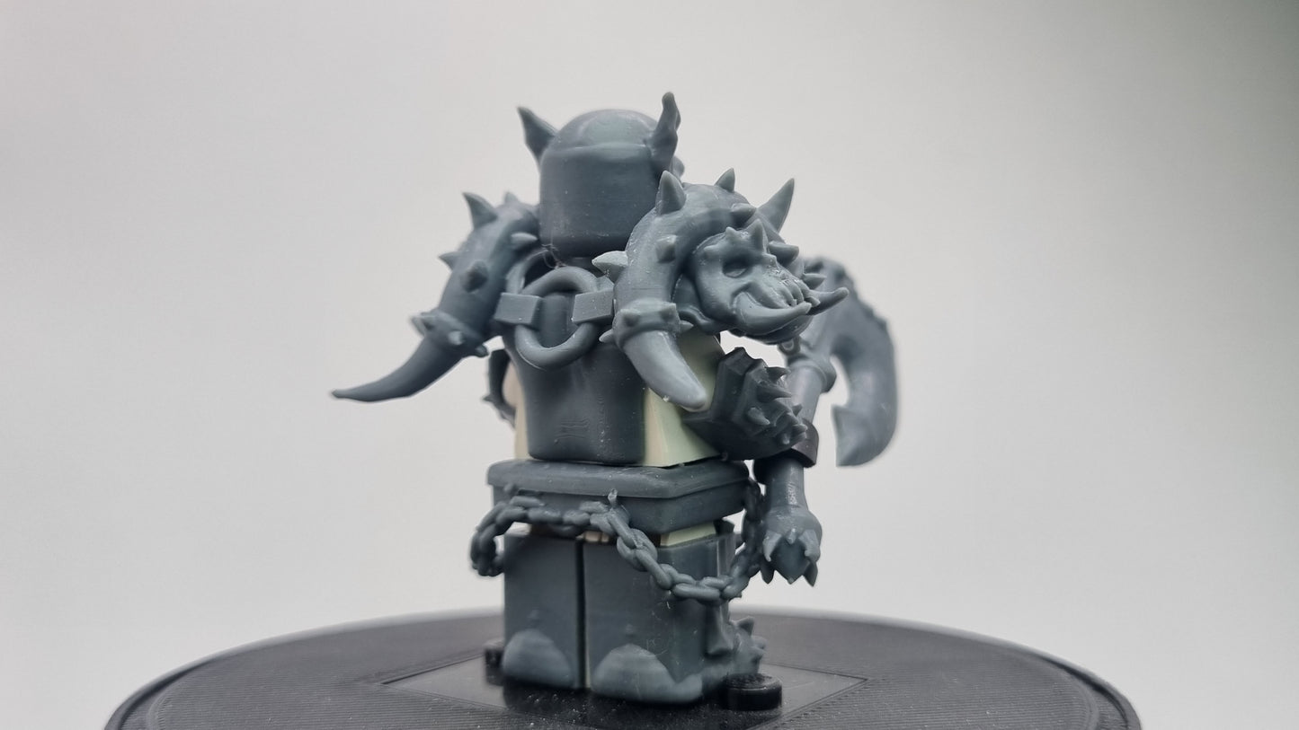 Building toy custom 3D printed wow troll! Printed in 12k high resolution resin!