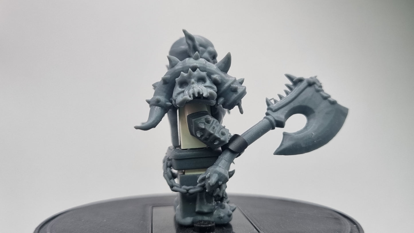 Building toy custom 3D printed wow troll! Printed in 12k high resolution resin!