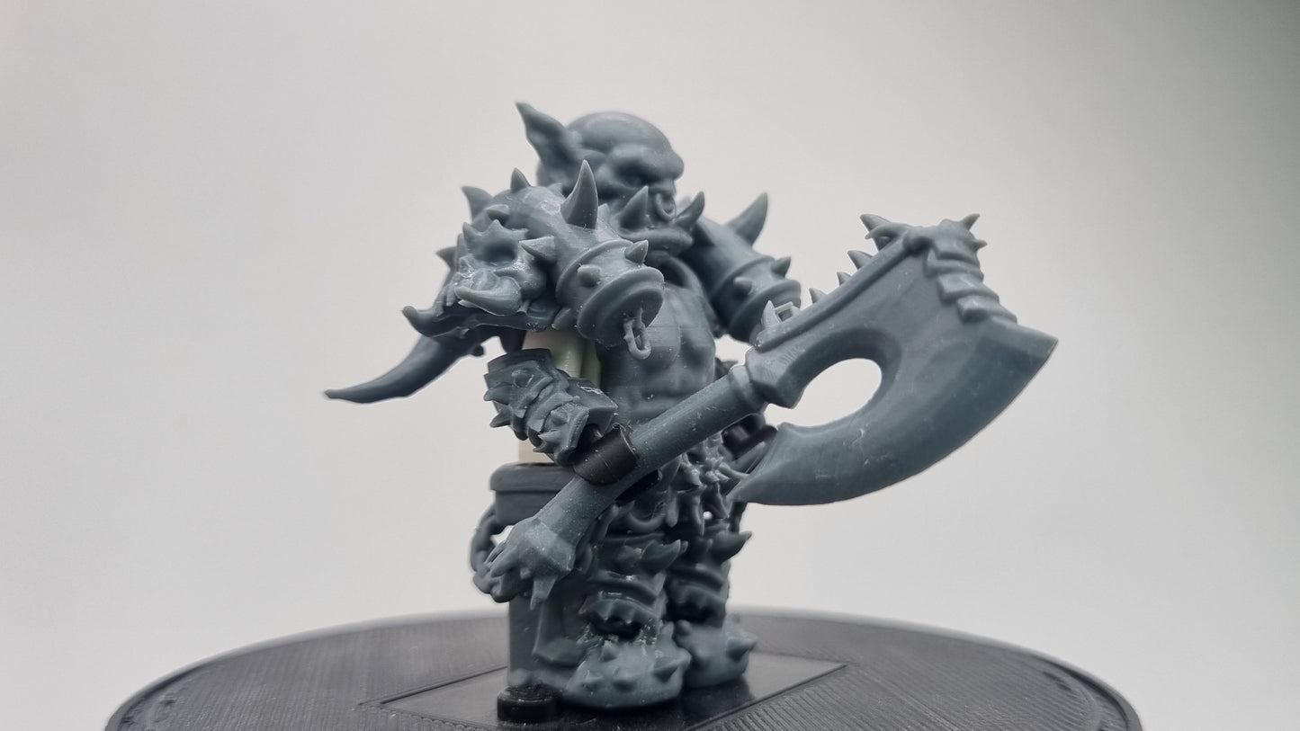 Building toy custom 3D printed wow troll! Printed in 12k high resolution resin!