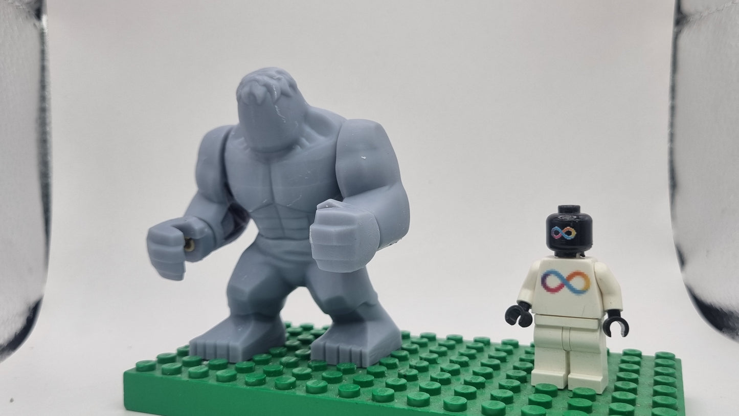 Building toy custom 3D printed super hero not alive big fig!