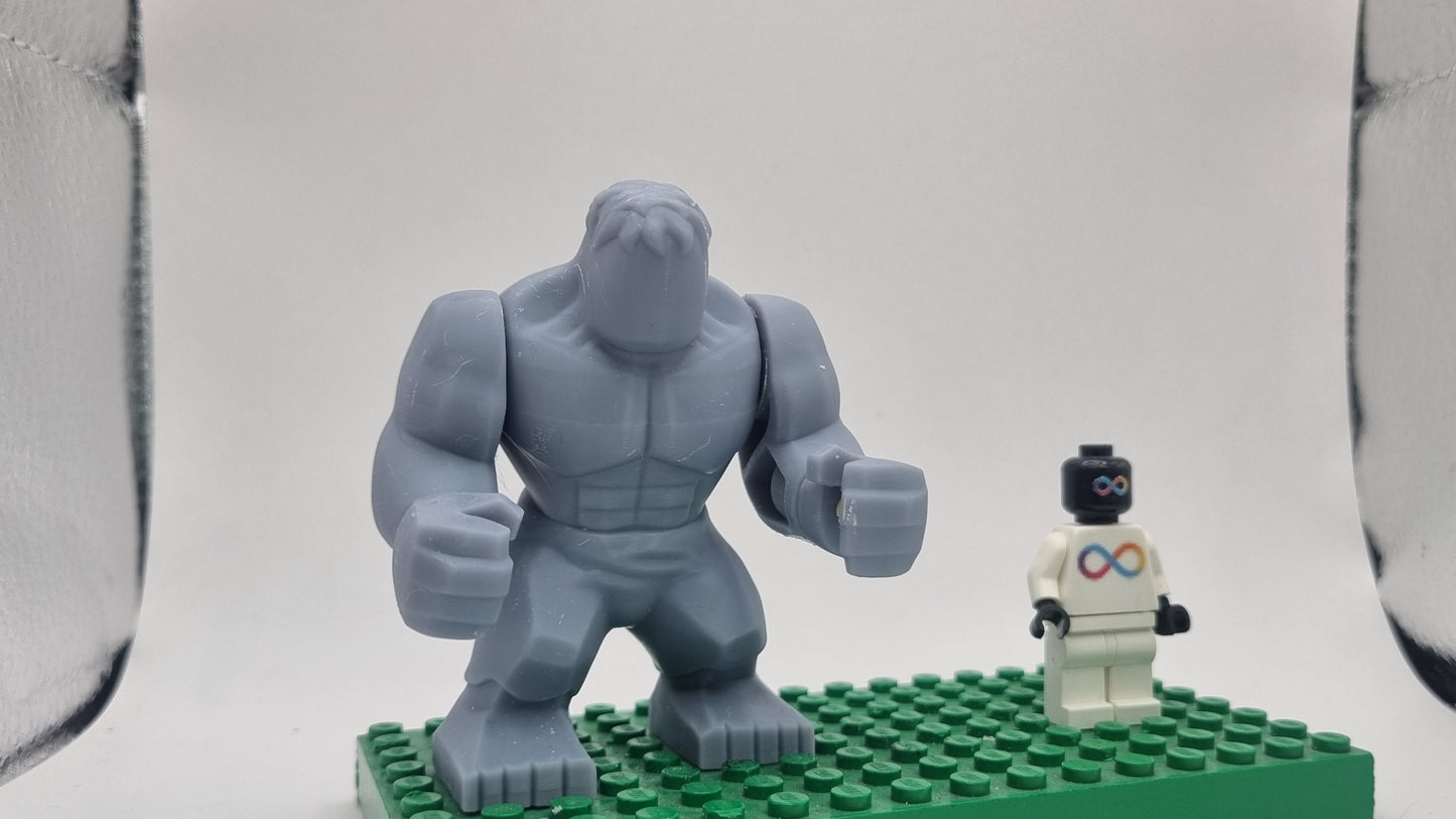 Building toy custom 3D printed super hero not alive big fig!