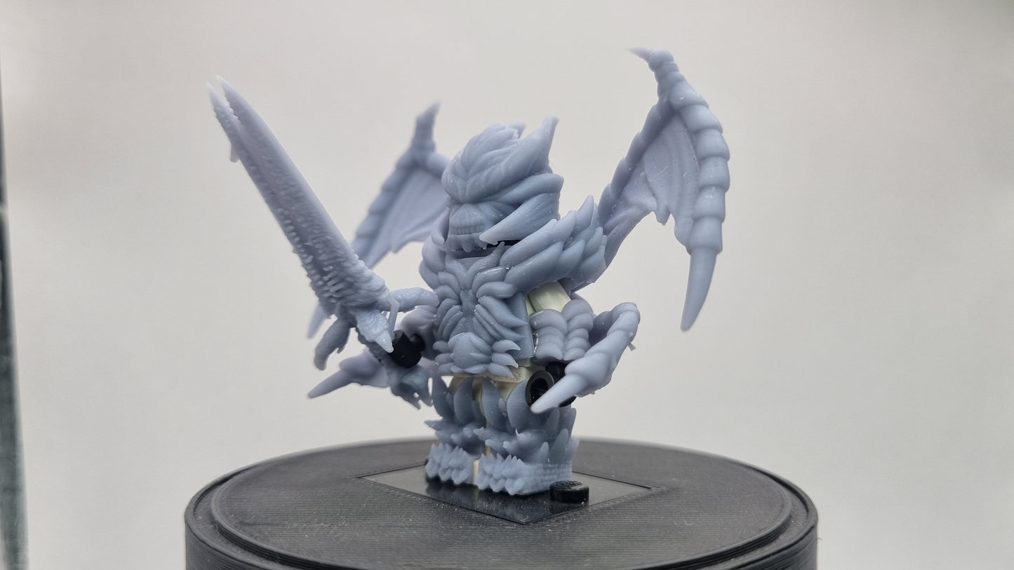 Building toy custom 3D printed devil armor set!