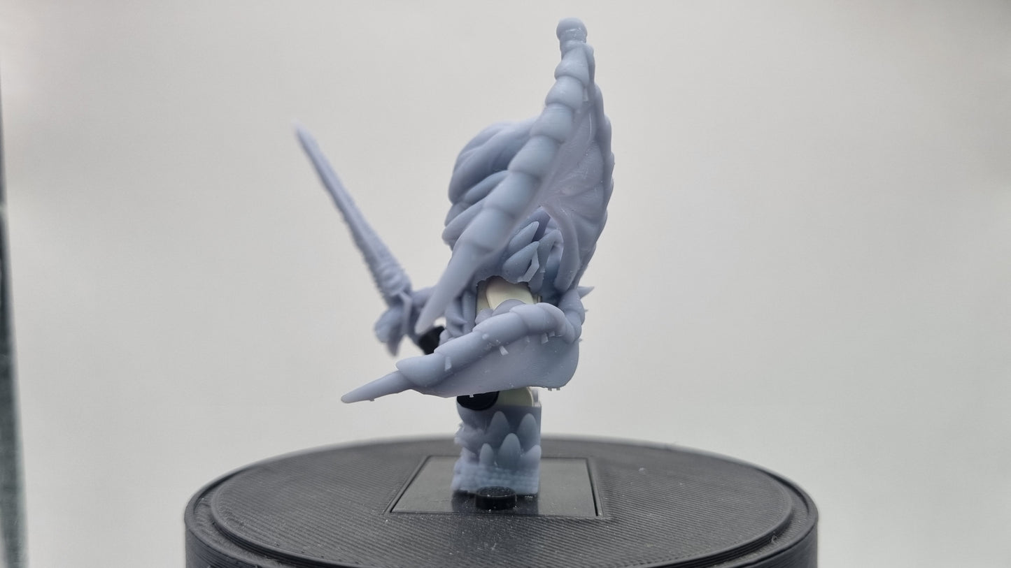 Building toy custom 3D printed devil armor set!