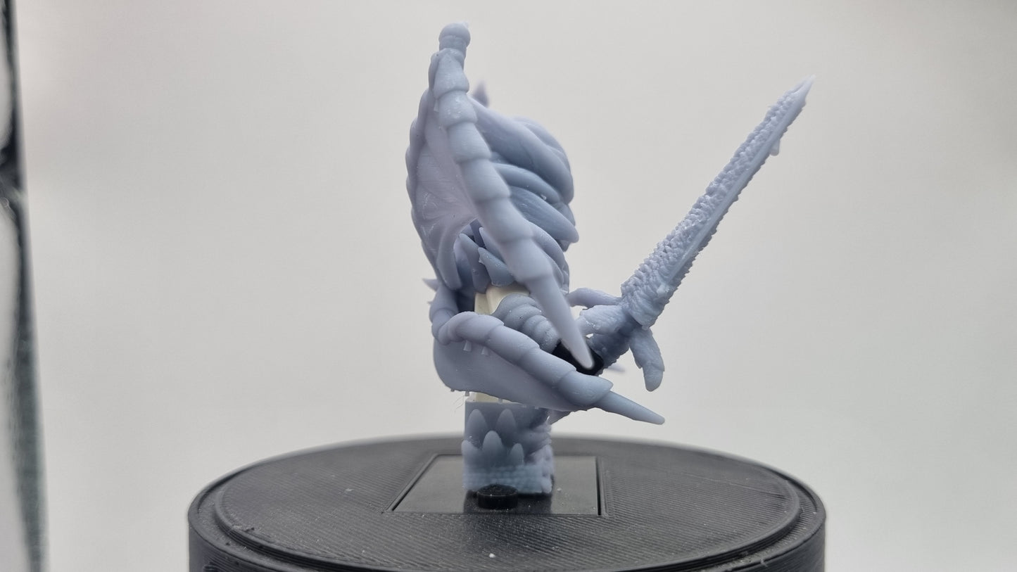 Building toy custom 3D printed devil armor set!