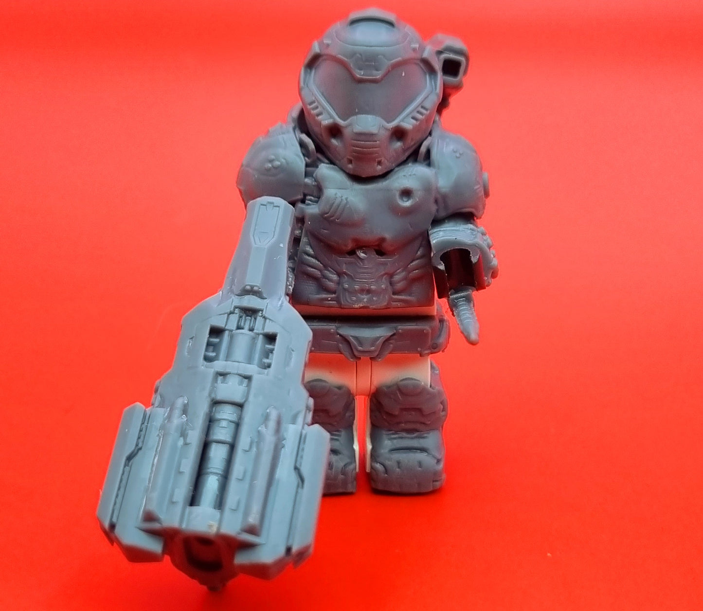 Building toy custom 3D printed eternaly slayer! Printed in 12k high resolution!
