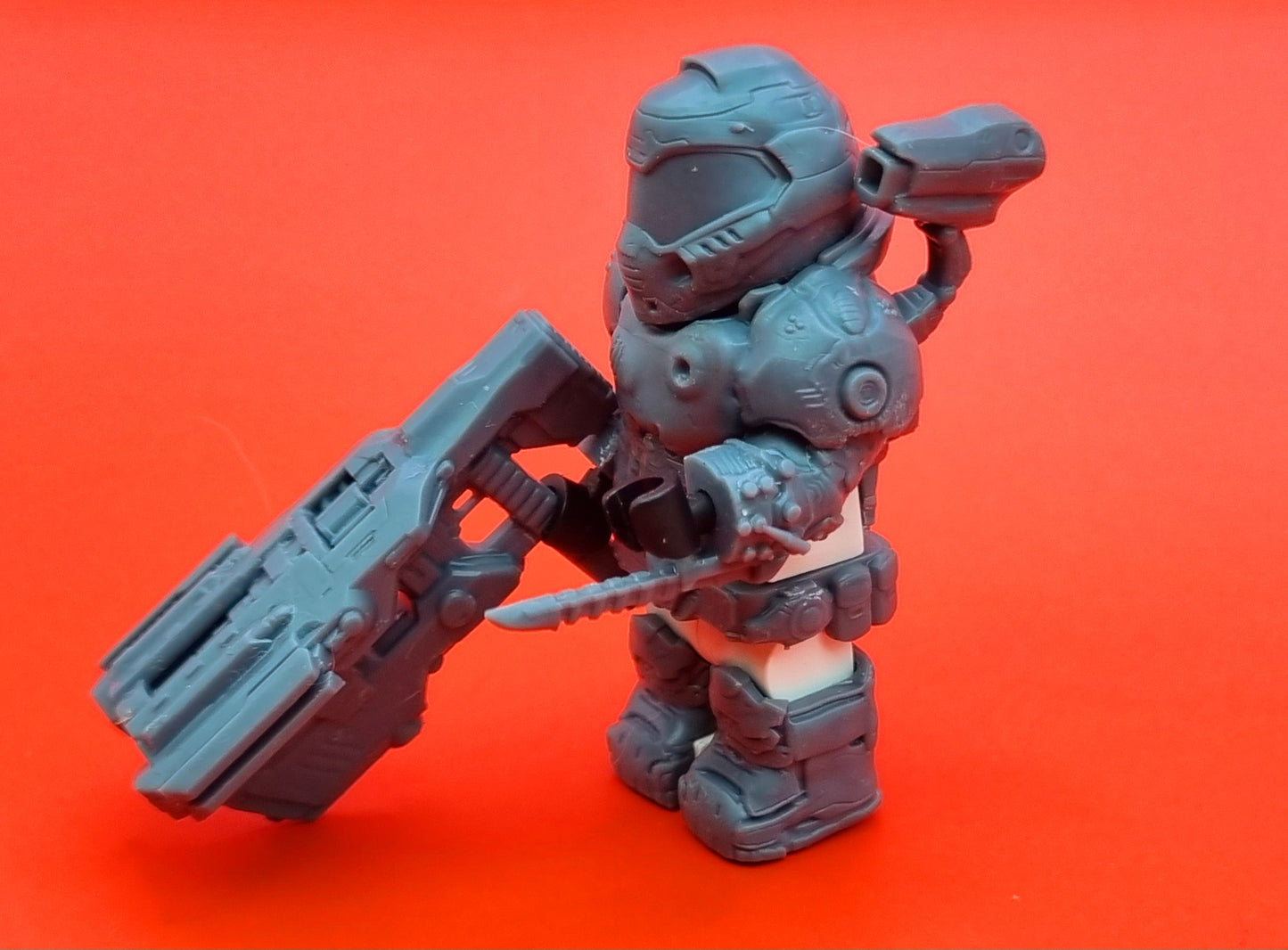 Building toy custom 3D printed eternaly slayer! Printed in 12k high resolution!