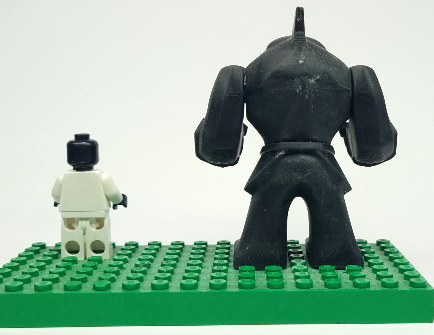 Building toy custom 3D printed super hero big shark!