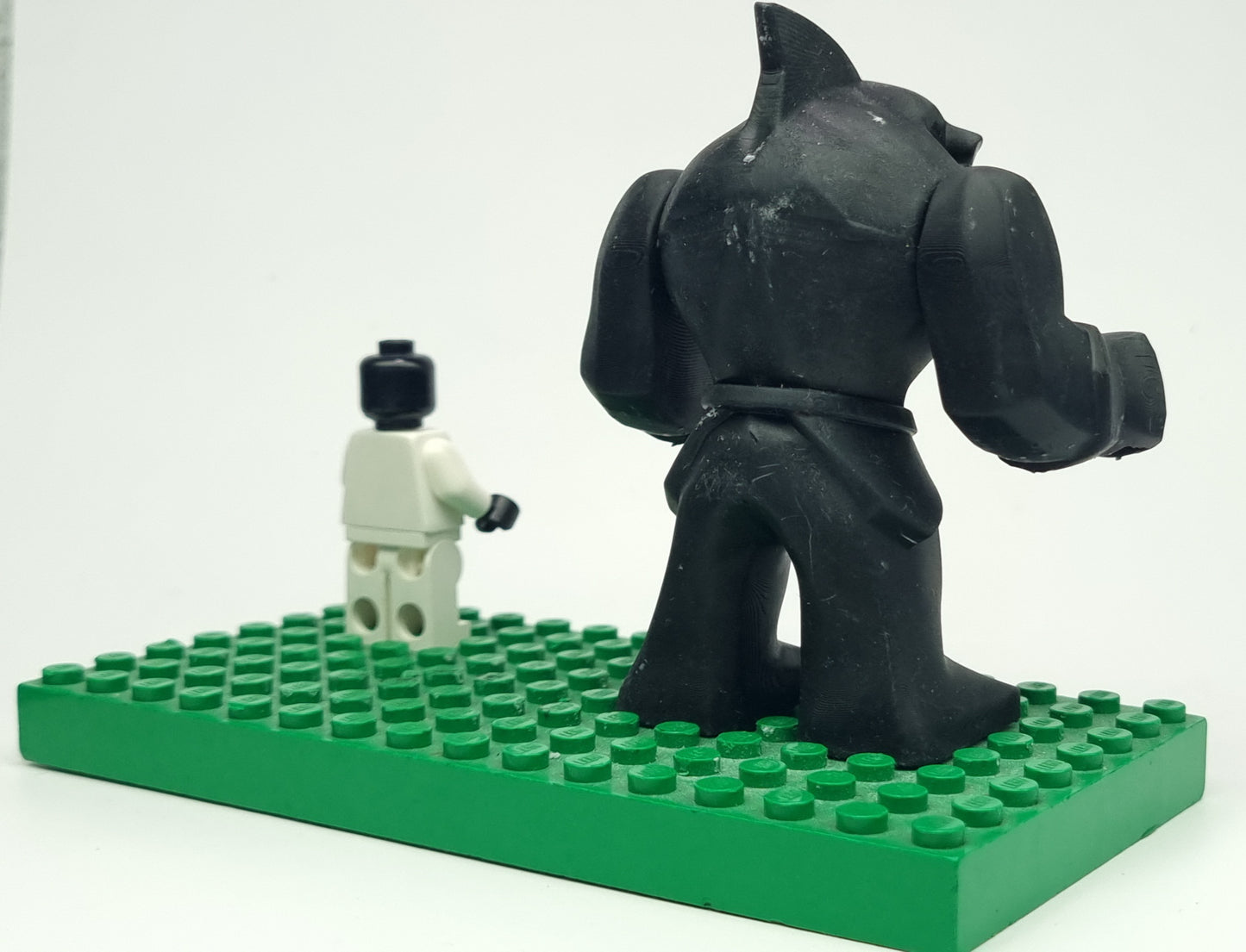 Building toy custom 3D printed super hero big shark!